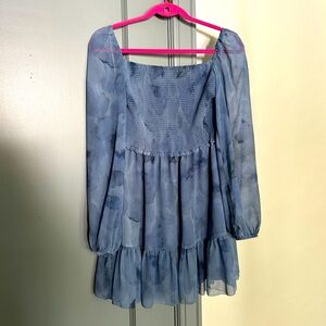 Floral Blue Aritzia Dress